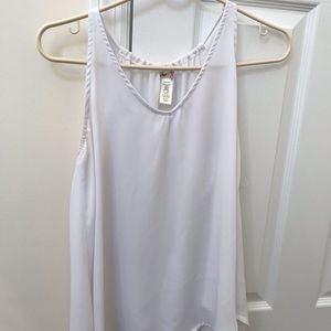 L8ter White Tank Top